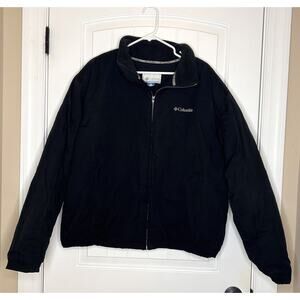 COLUMBIA SPORTSWEAR COMPANY MEN'S BLACK‎ FLEECE LINED JACKET SIZE XL
